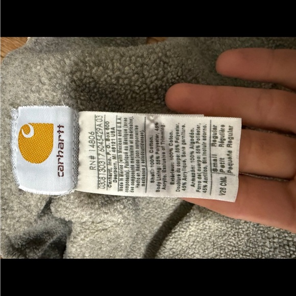Carhartt Gray Fleece Jacket - Picture 3 of 3